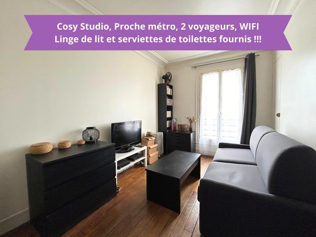 Cosy Studio - Proche Metro - 2 Voyageurs Apartamento Levallois-Perret Exterior foto